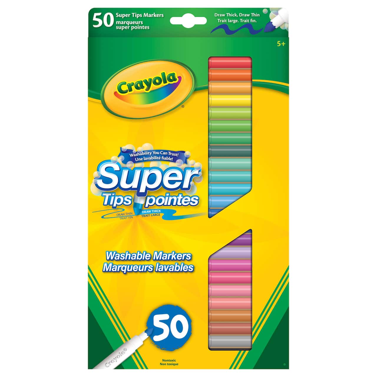 8 Packs: 50 ct. (400 total) Crayola Super Tips Washable Markers